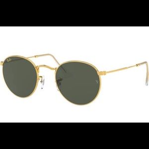Ray-Ban RB3447 Gold Round Sunglasses